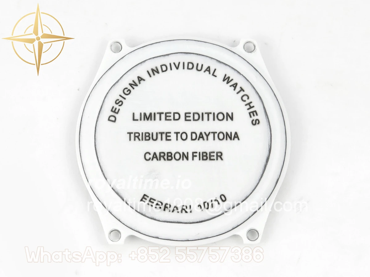 Rolex Daytona DIW Ferrari White Carbon DIWF White Dial on Black Nylon Strap DD4801 - Image 17