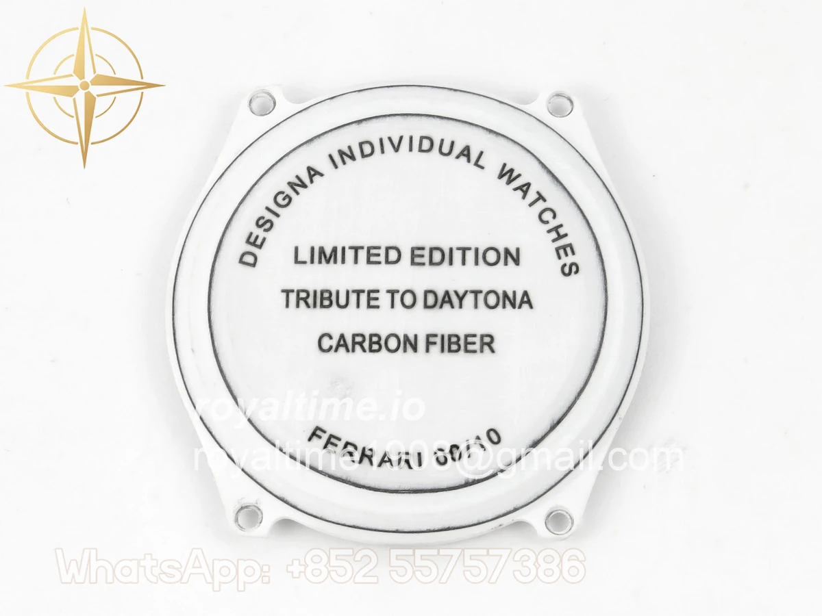 Rolex Daytona DIW Ferrari White Carbon DIWF White/Red Dial on Black Nylon Strap DD4801 - Image 17