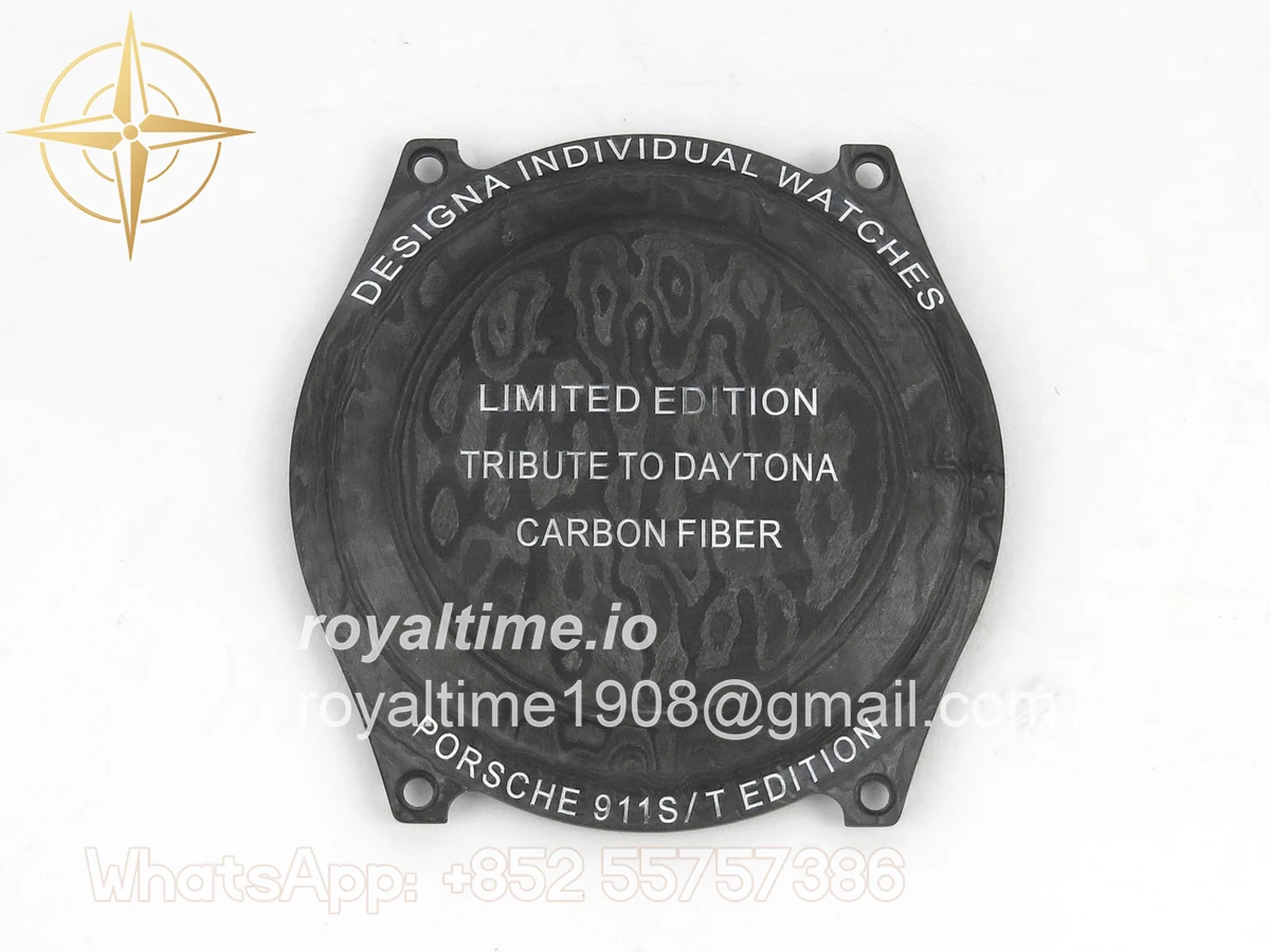 Rolex Daytona DIW Porsche 911 s/t White Carbon DIWF Blue Dial on Black Nylon Strap DD4801 - Image 17