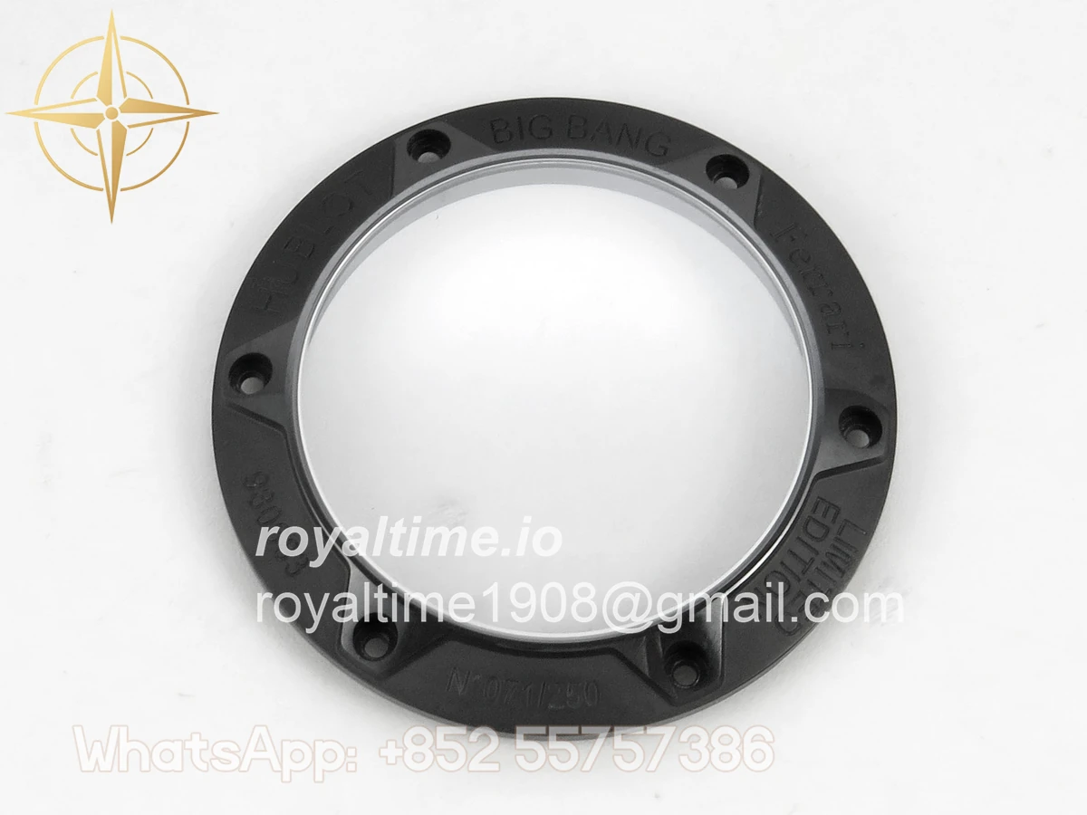 Hublot Big Bang Ferrari Speciale Ceramic HBBF on Red Gummy Strap A1241 - Image 17