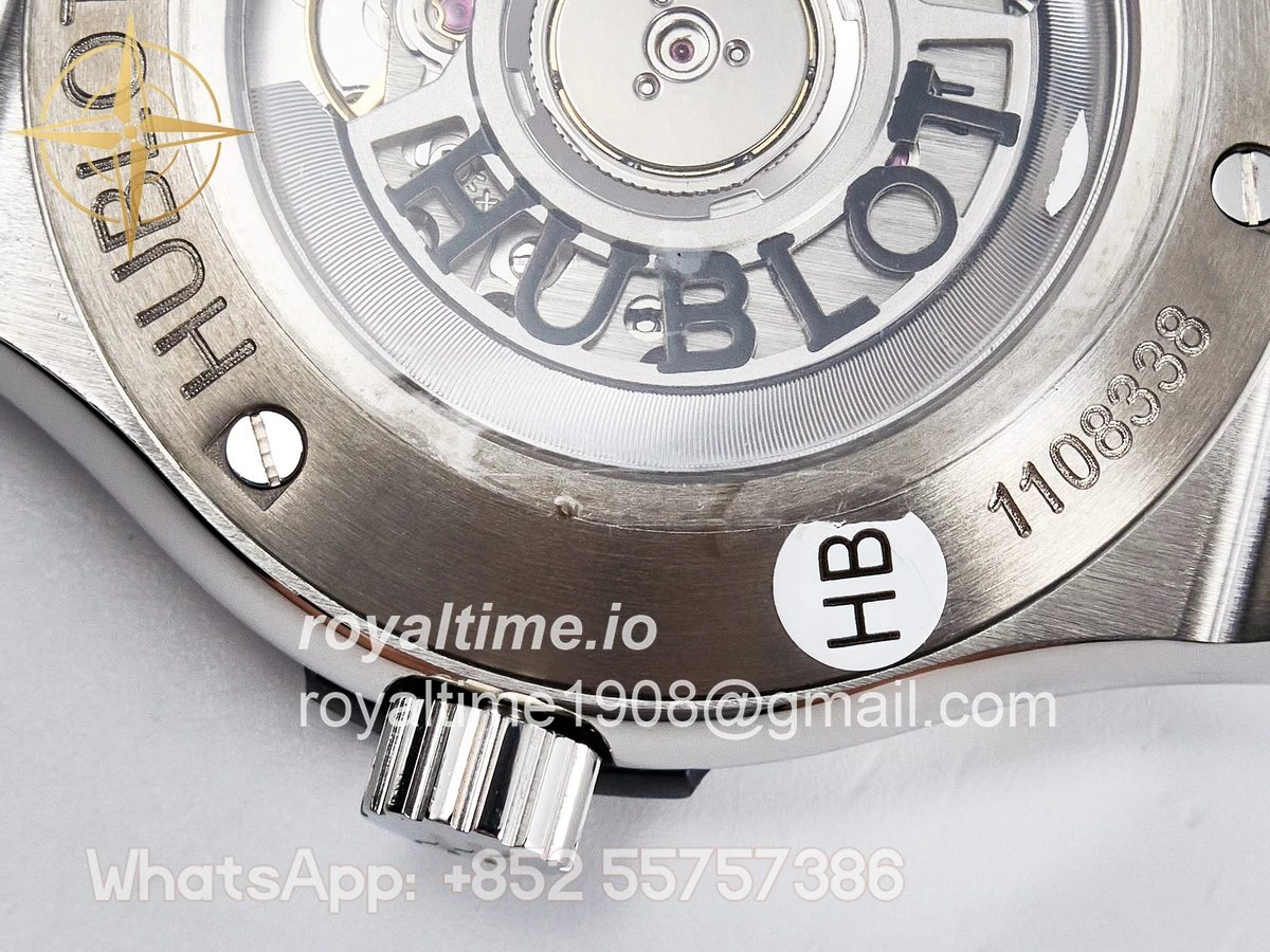 Hublot Classic Fusion Bang 42mm HBF Gray Dial on Gray Leather Strap A2892 - Image 17