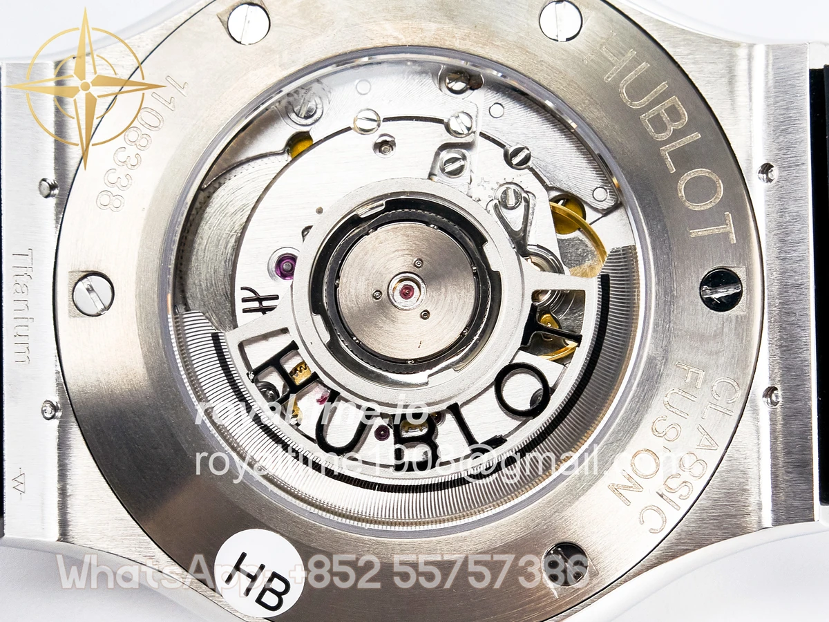 Hublot Classic Fusion Bang 42mm HBF Green Dial Diamonds Bezel on Green Leather Strap A2892 - Image 17