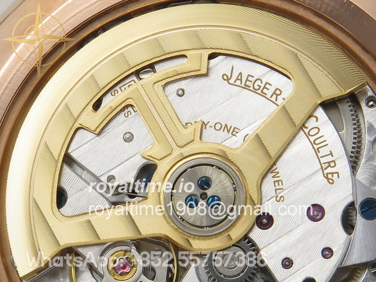 Jaeger-LeCoultre Master Ultra Thin Power Reserve RG APSF Cream Dial on Brown Leather Strap DD938 - Image 17