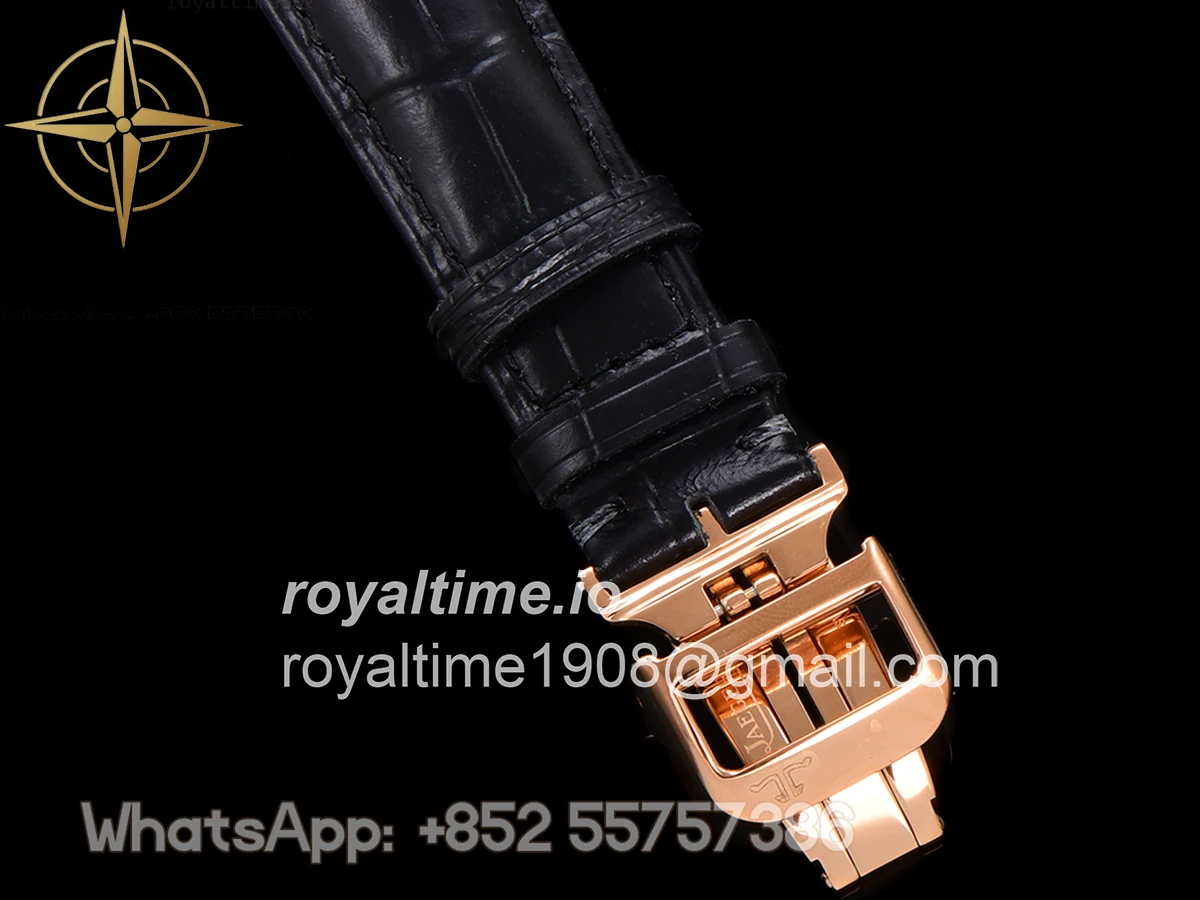 Jaeger-LeCoultre Master Ultra Thin Tourbillon White Dial with Diamond Bezel in Rose Gold - Image 17