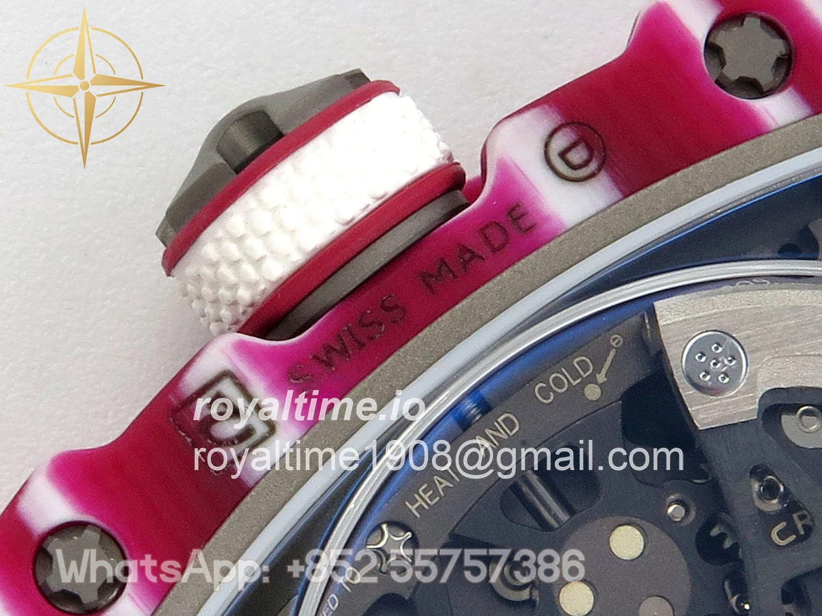 Richard Mille AVF RM67-02 Red NTPT Skeleton Dial on White Elastic strap CRMA7 V2 - Image 17