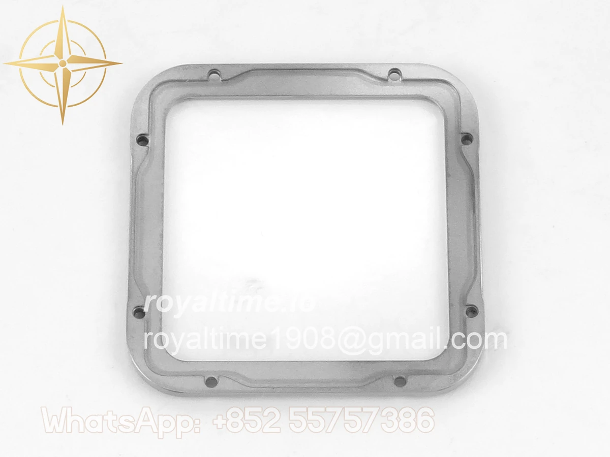 Cartier Santos de Cartier Skeleton SS MLF Skeleton Blue Skeleton Dial Blue Bezel on SS SmartLink Bracelet 9611MC - Image 17