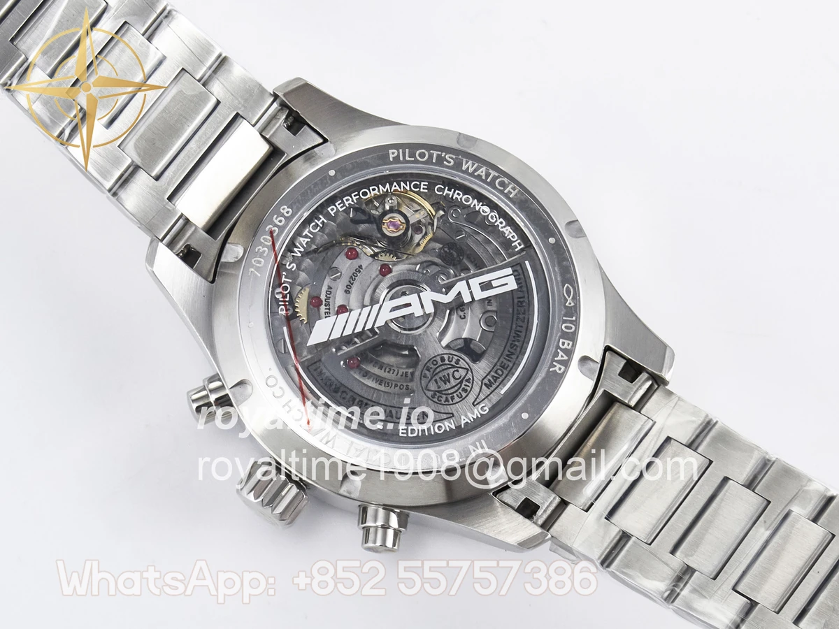 IWC Pilot’s Watch IW388307 BLSF Performance Chronograph 41mm Mercedes-AMG F1 Team SS Black Dial On Stainless steel bracelet A7750 to 69385 - Image 17