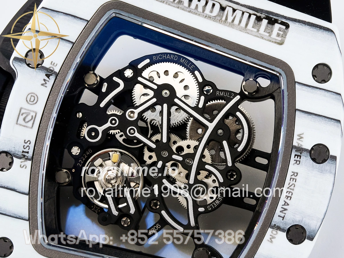 Richard Mille RM 61-01 Yohan Blake White NTPT ZF on Black Rubber Strap RMUL2 - Image 17