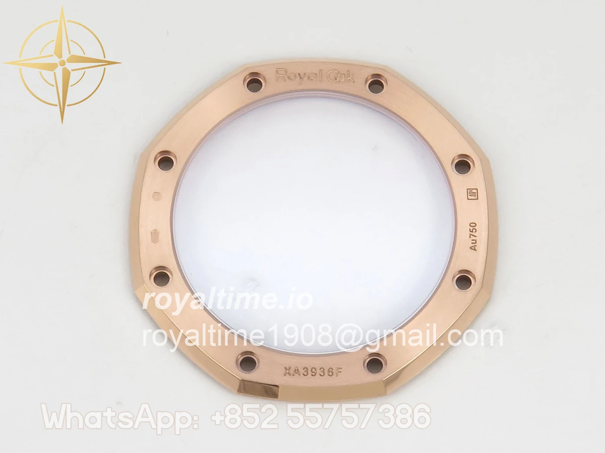 Audemars Piguet Royal Oak Chrono 26240 RG DDF Black Dial on Black Leather Strap DD4401 Gain Weight (SW Dial) - Image 17