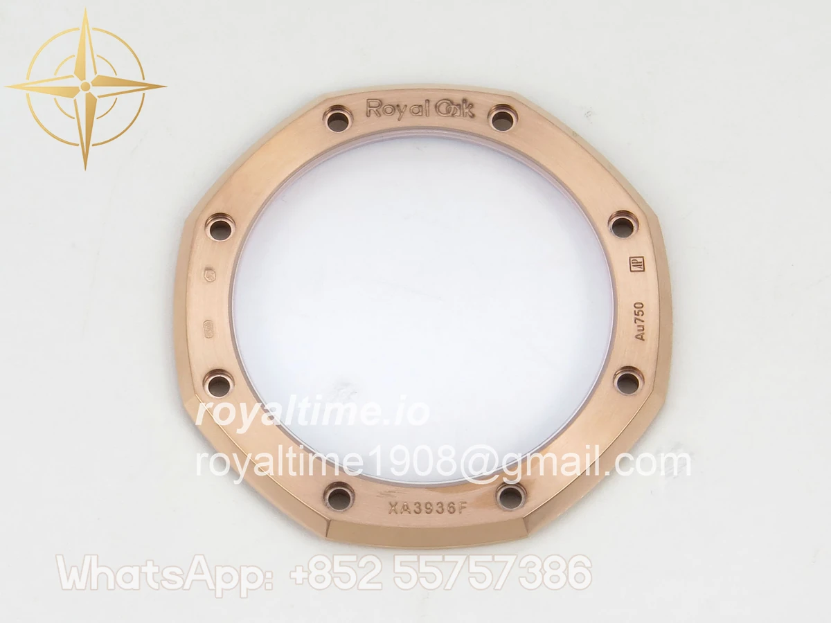 Audemars Piguet Royal Oak Chrono 26240 RG DDF Blue/RG Dial on Blue Leather Strap DD4401 (SW Dial) - Image 17