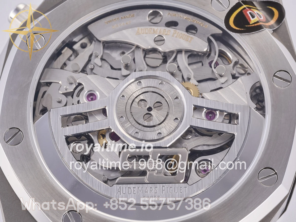 Audemars Piguet Royal Oak Chrono 26240 SS DDF Blue Dial on Blue Rubber Strap DD4401 (50th Anniversary) - Image 17