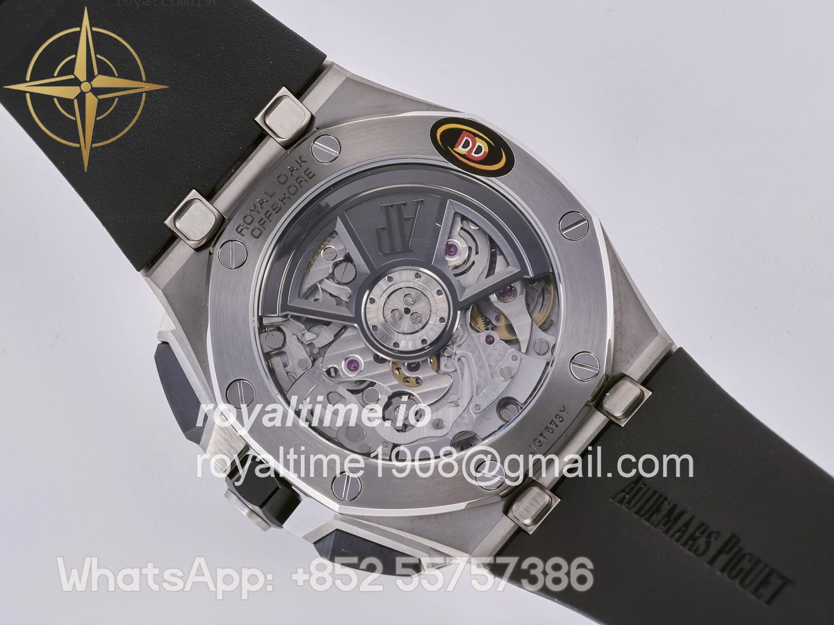 Audemars Piguet Royal Oak Offshore 43mm 26420so SS DDF Black/White Dial on Black Rubber Strap DD4401 - Image 17