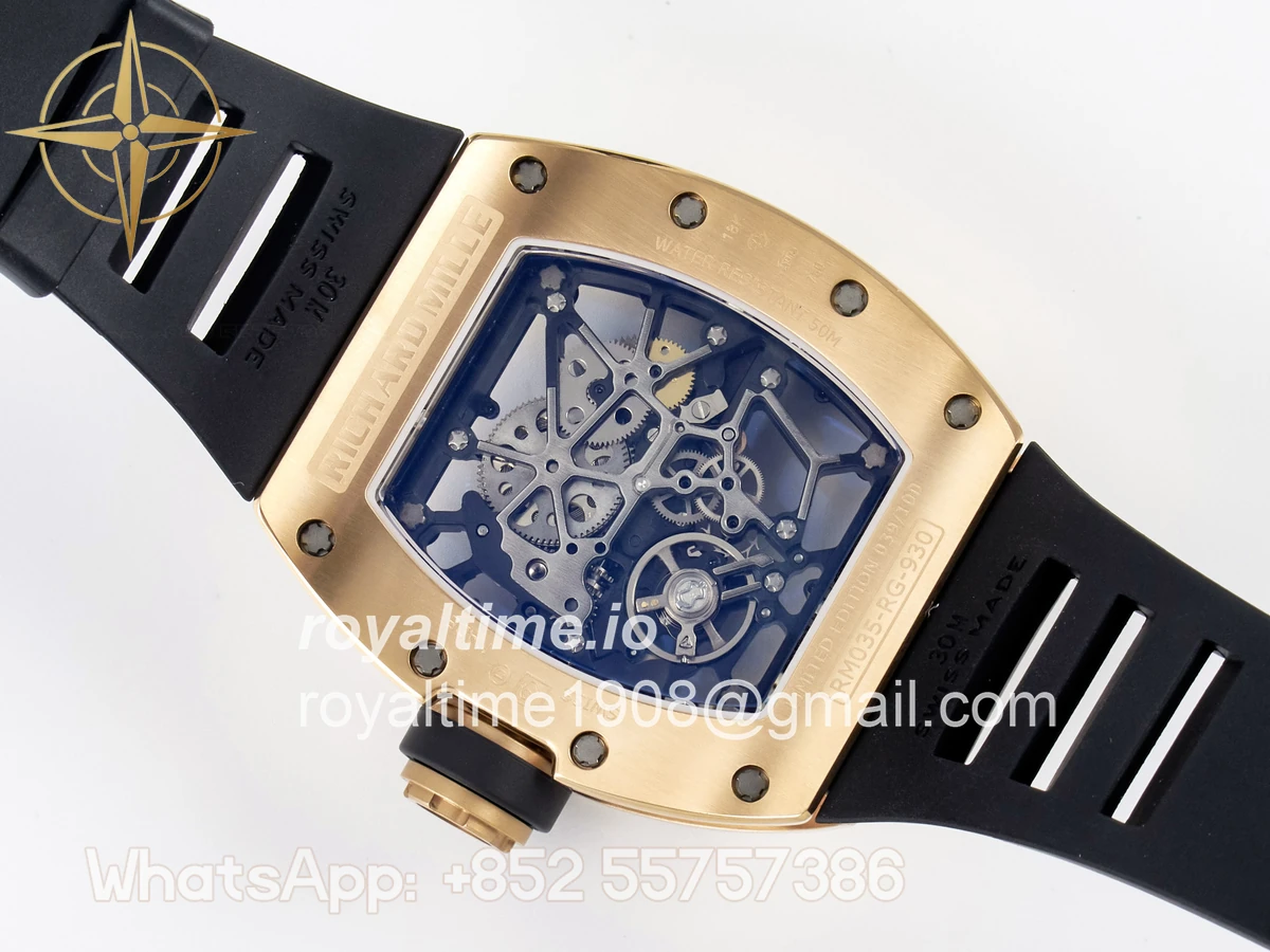 Richard Mille RM035-02 RG SONIC Skeleton Dial on Black Rubber Strap RMUL1 - Image 17