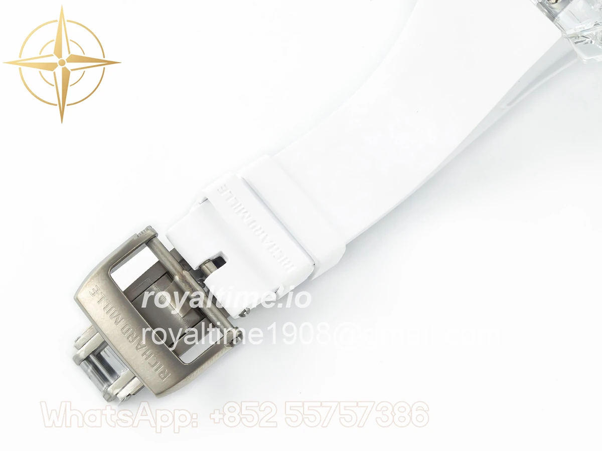 Richard Mille RM035 TRANSPARENT SONIC Skeleton Dial on White Rubber Strap RMUL2 V2 - Image 17