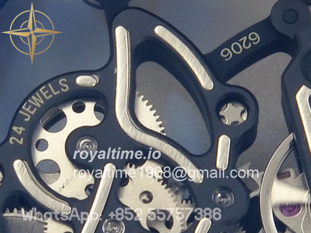 Richard Mille RM055 Black Ceramic APSF on Black/Red Inner Bezel on Black Rubber Strap RMUL2 - Image 17