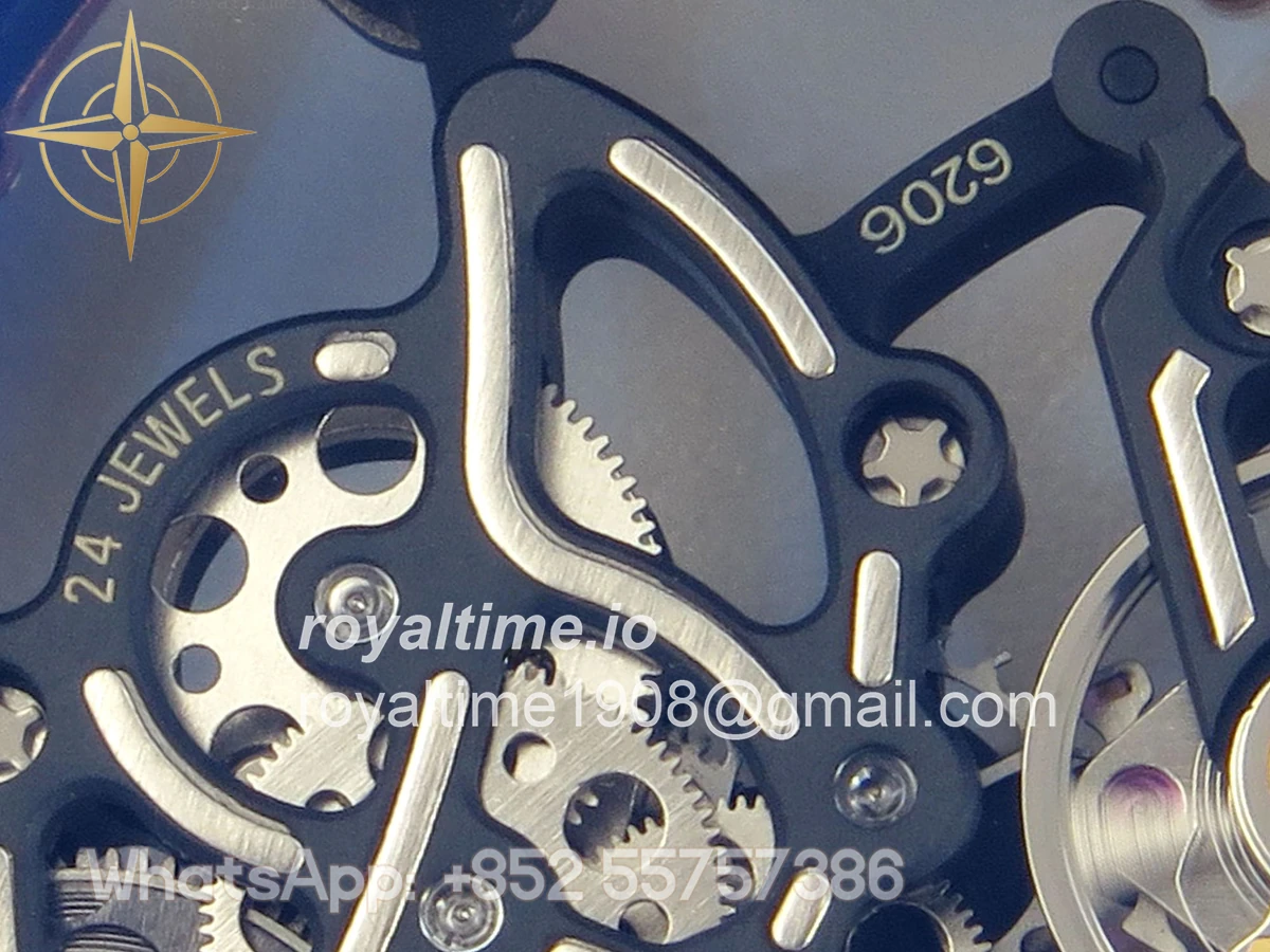 Richard Mille RM055 Black Ceramic APSF on RG Inner Bezel on Black Rubber Strap RMUL2 - Image 17