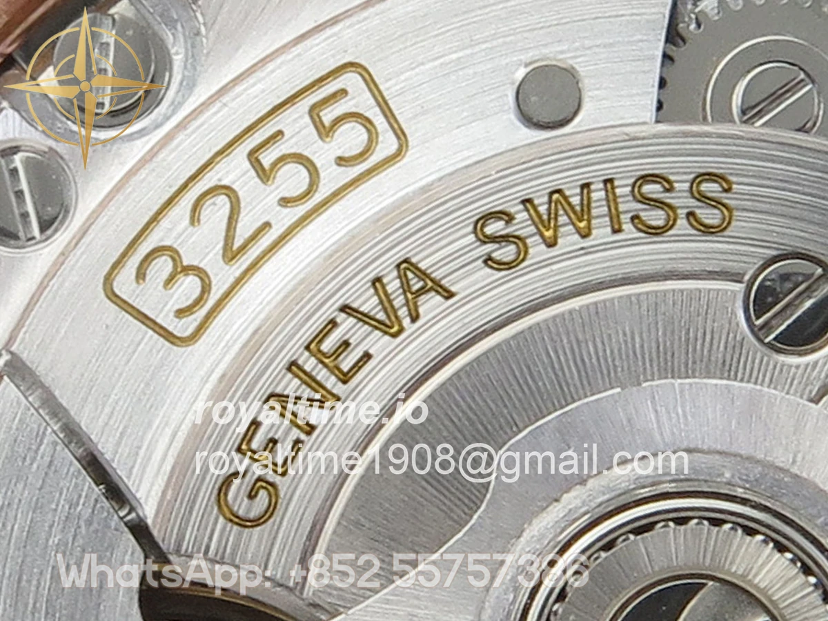 Rolex Day Date 36 RG QF 904L Steel Green Roman Dial on President Bracelet A2836 V3 - Image 17