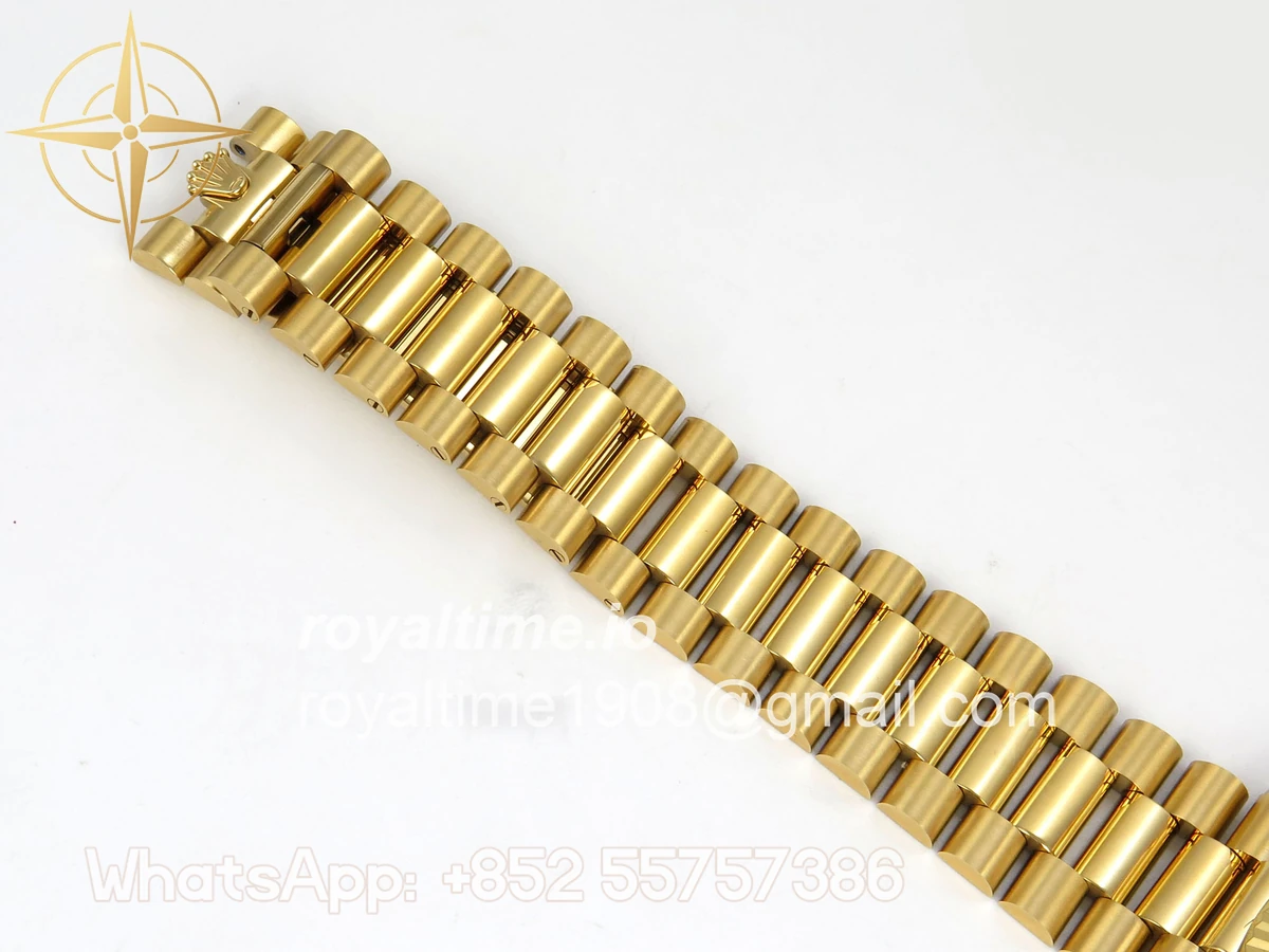 Rolex Day Date 40 YG 228238 QF Silver Roman Dial on President Bracelet A2836 V6 (200g) - Image 18