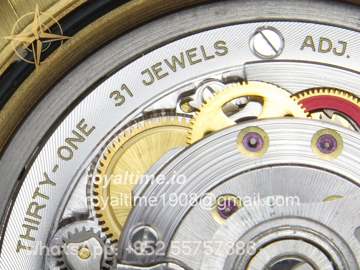 Rolex Day Date 40 YG TMF Black Crystal Dial Diamonds Bezel on President Bracelet VR3255 (220g) - Image 18