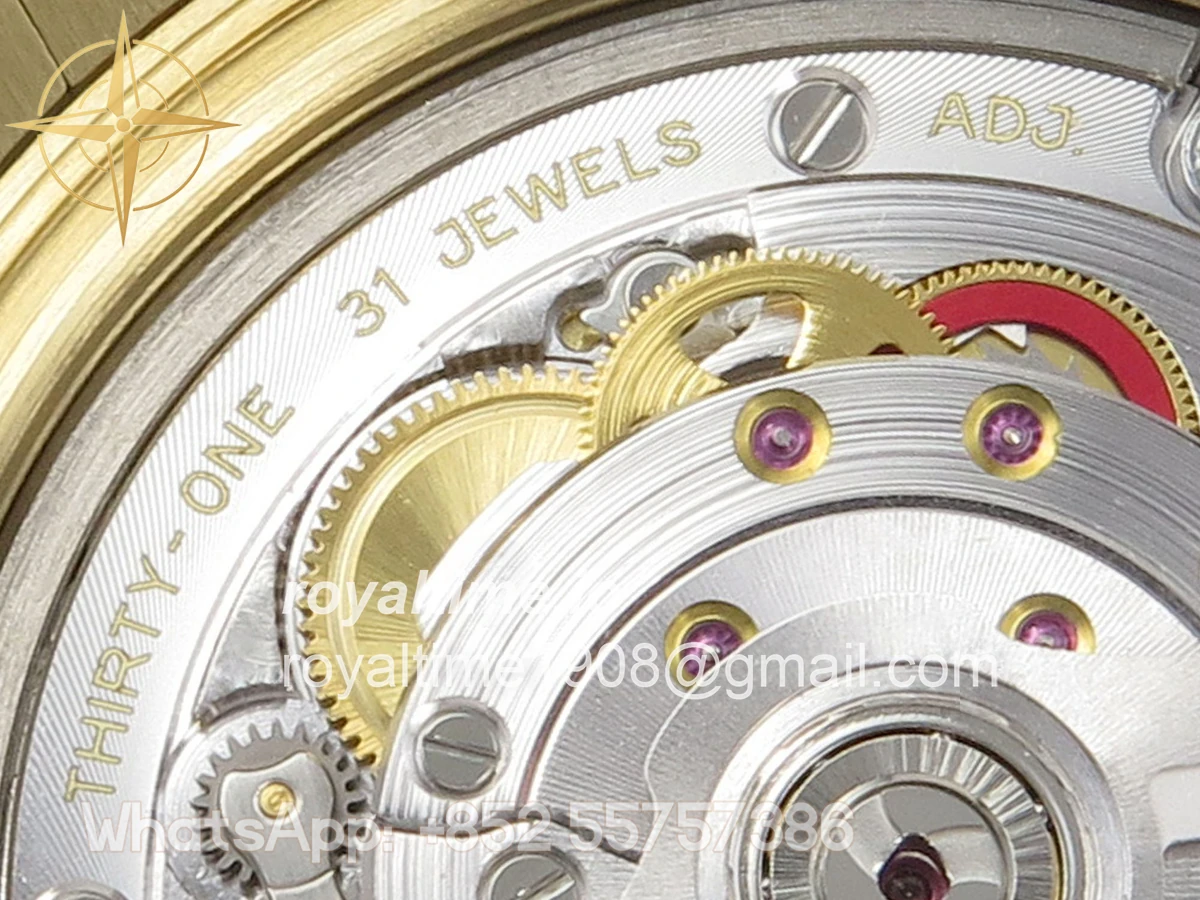 Rolex Day Date 40 YG TMF Black Diamonds Dial on President Bracelet VR3255 (Weighted) 208g - Image 18