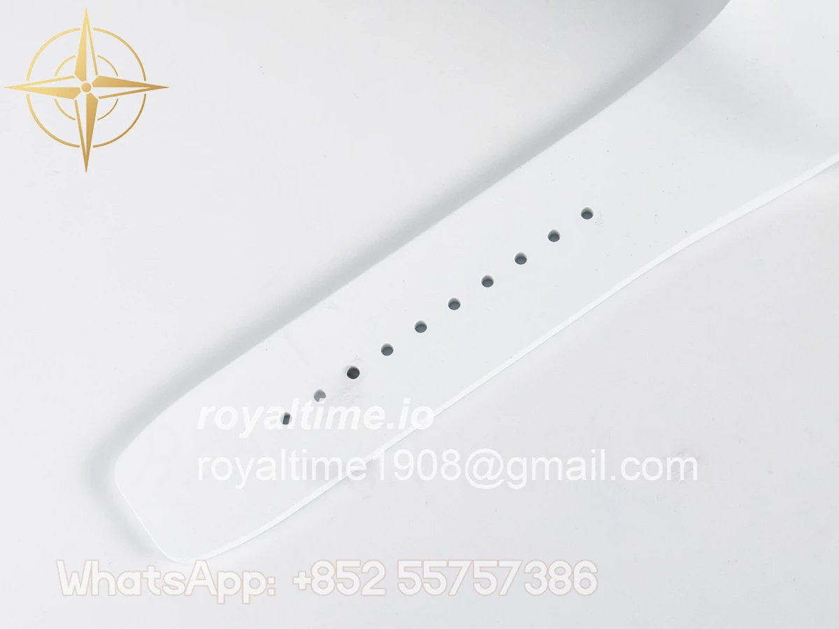 Richard Mille RM061 White Ceramic ZF on White Rubber Strap RMUL2 - Image 18