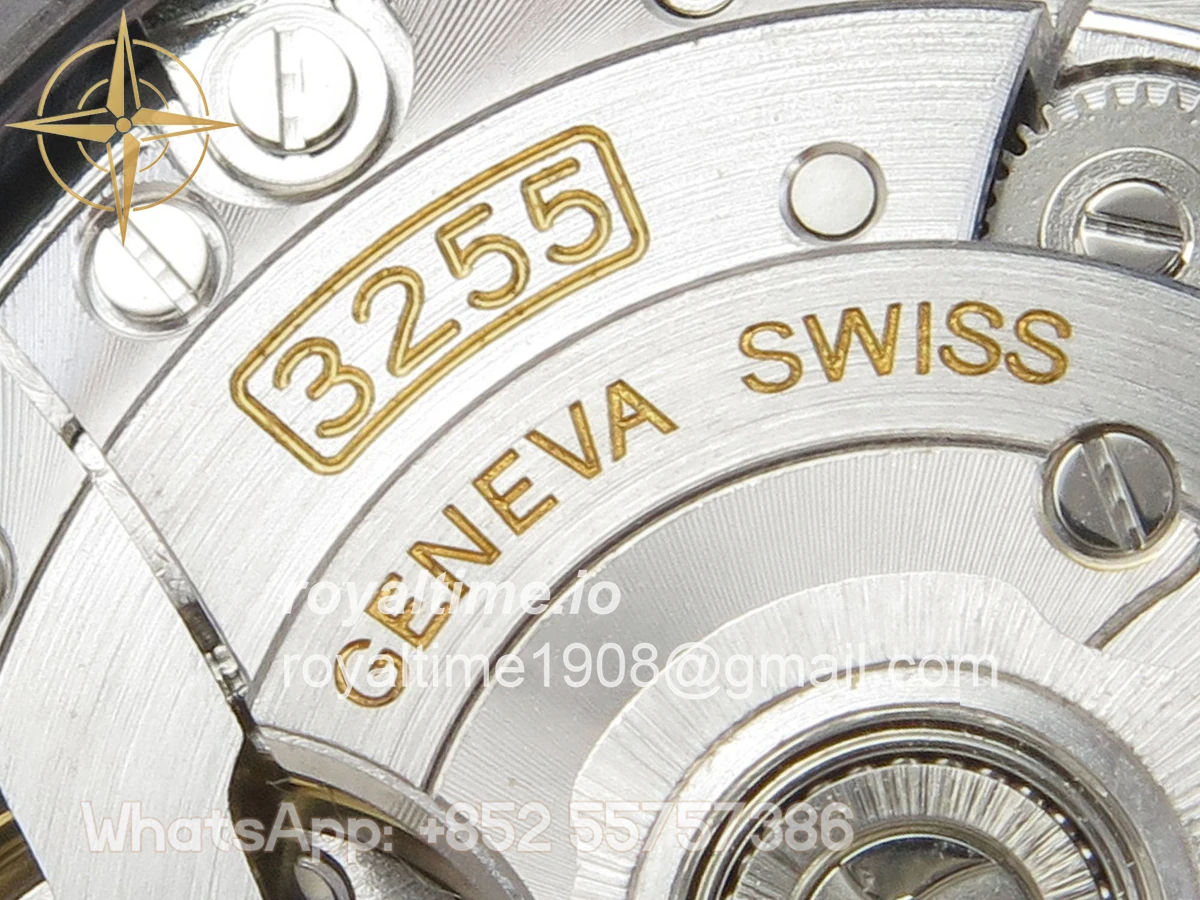 Rolex DayDate 40 SS QF 904L Steel Green Roman Dial on President Bracelet VR3255 V8 (Gain Weight) - Image 18