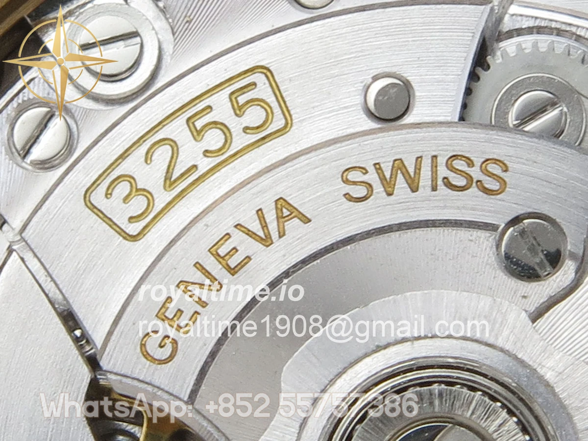 Rolex DayDate 40 YG QF 904L Steel Green Ombre Roman Dial on President Bracelet VR3255 V8 (Gain Weight) - Image 18