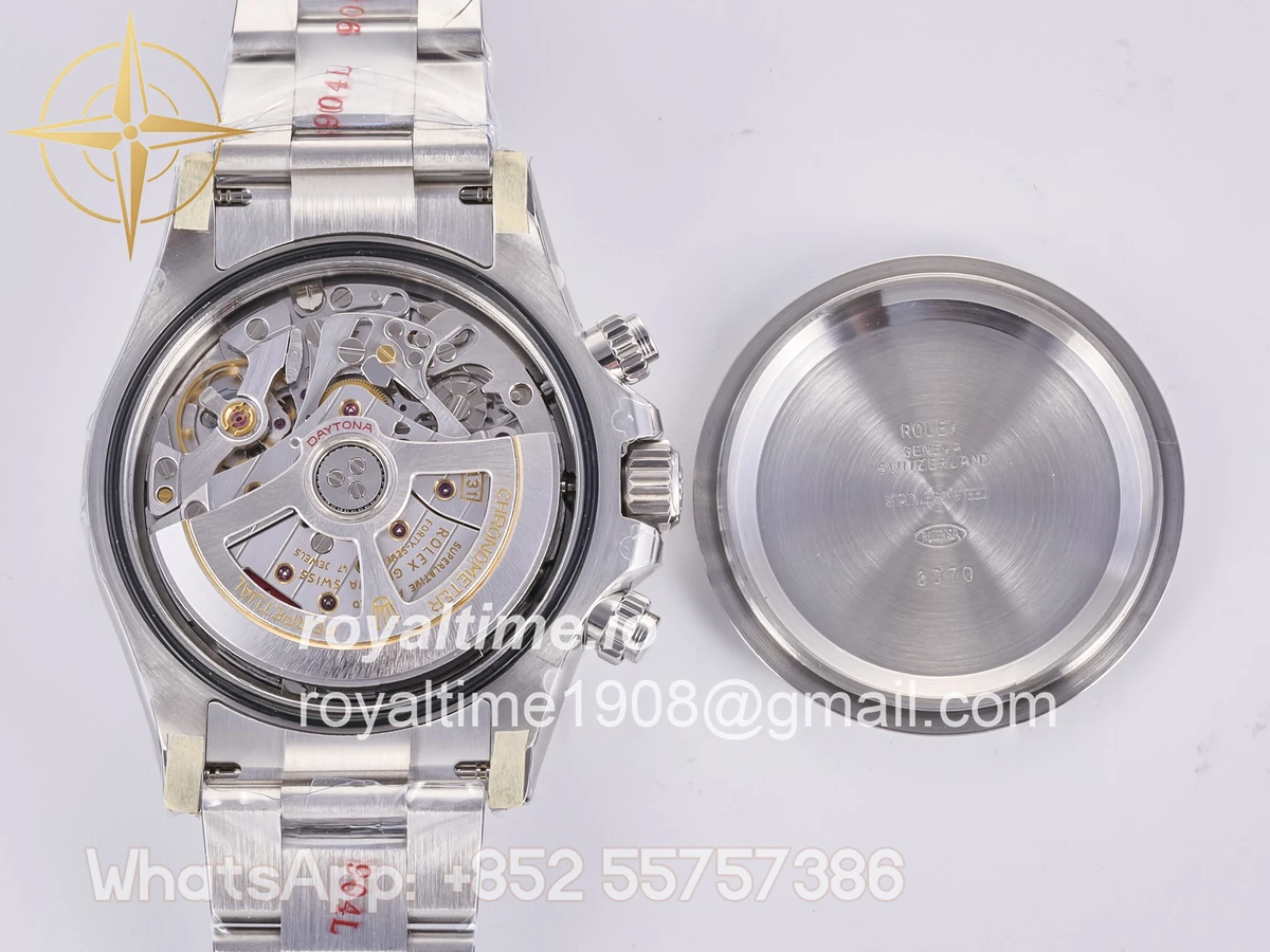 Rolex Daytona 126500 QF 904L Steel White Dial on SS Bracelet JH4131 (Free Sprung) - Image 18