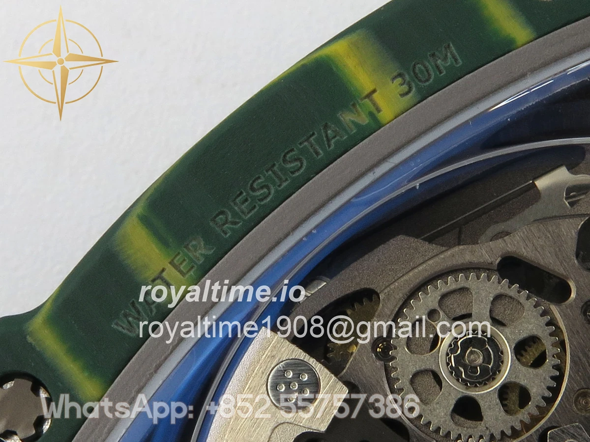 Richard Mille RM67-02 Real Green NTPT VAF Skeleton Dial On Green Nylon strap CRMA7 - Image 18