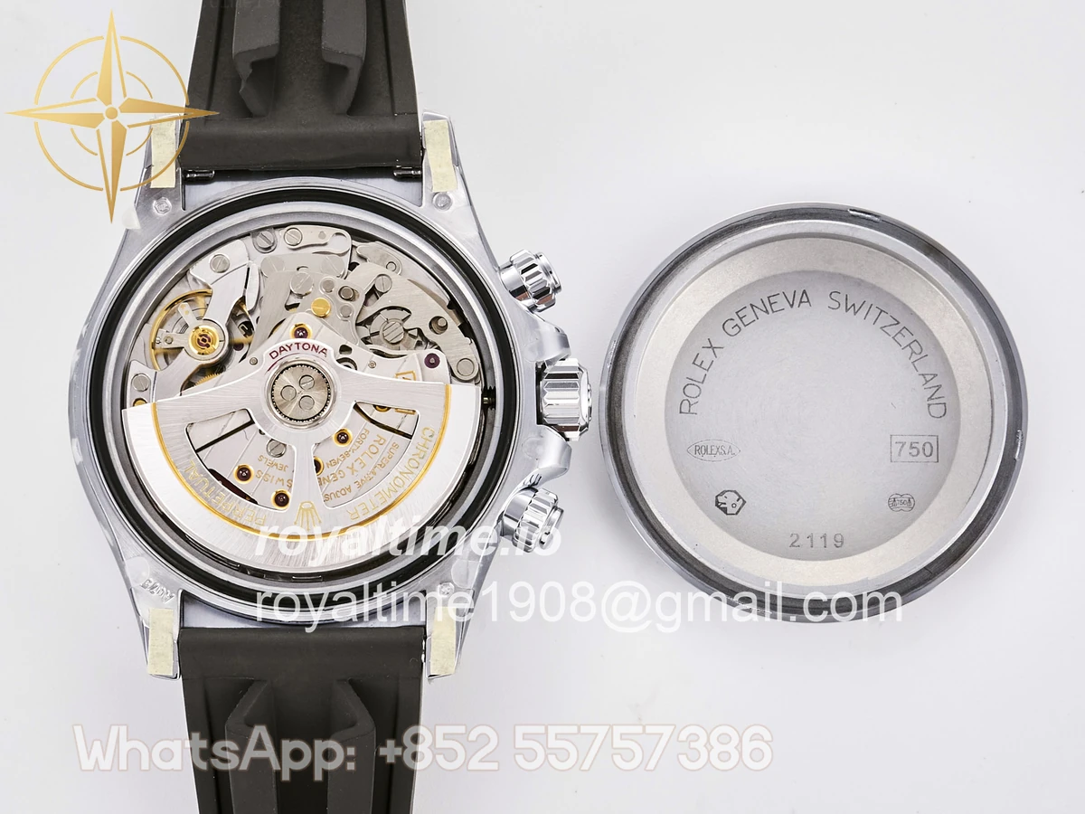 Rolex Daytona 126519 TMF Black/Silver Dial on Oysterflex Strap DD4131 - Image 18