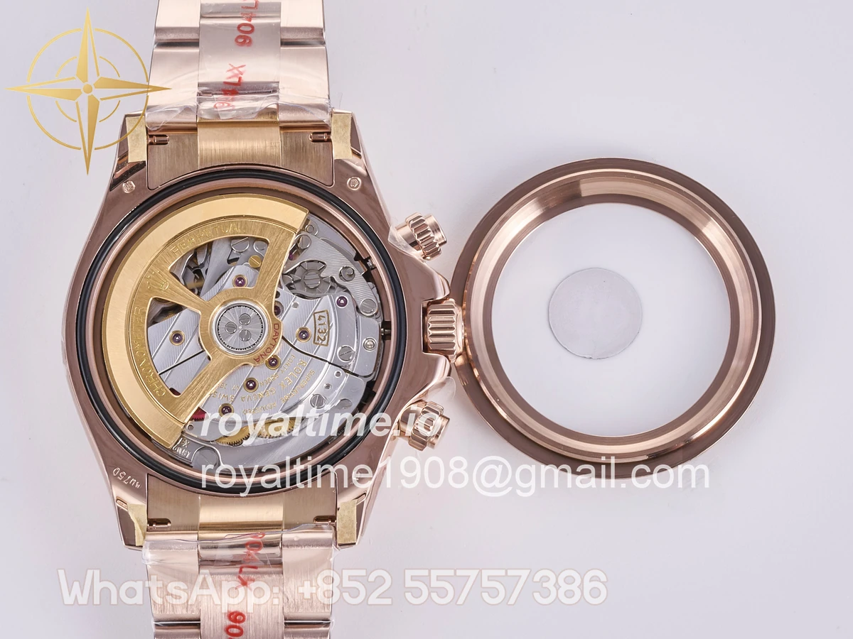 Rolex Daytona 126525 LN Le Mans QF on RG Bracelet JH4132 Free Sprung (Weighted) 175g - Image 18