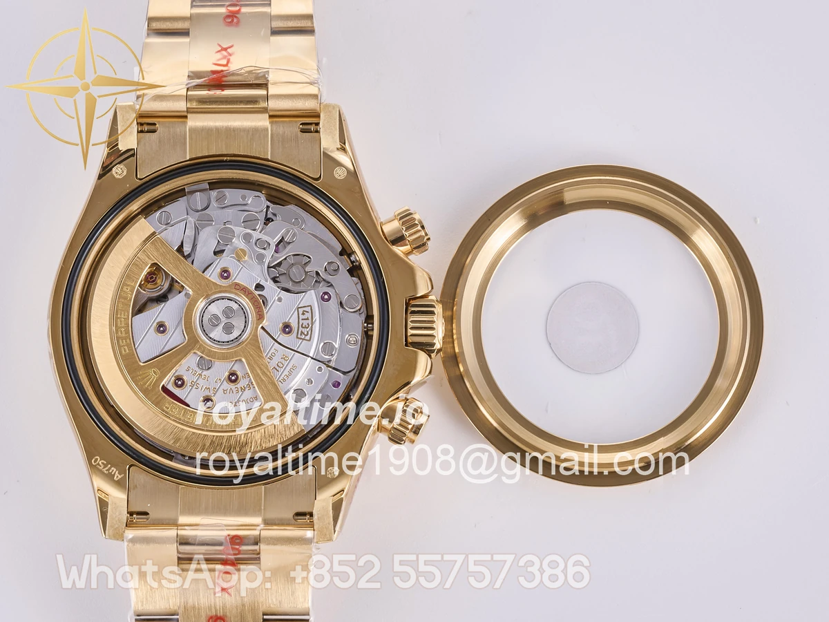 Rolex Daytona 126528 LN Le Mans QF on YG Bracelet JH4132 Free Sprung (Weighted) 175g - Image 18