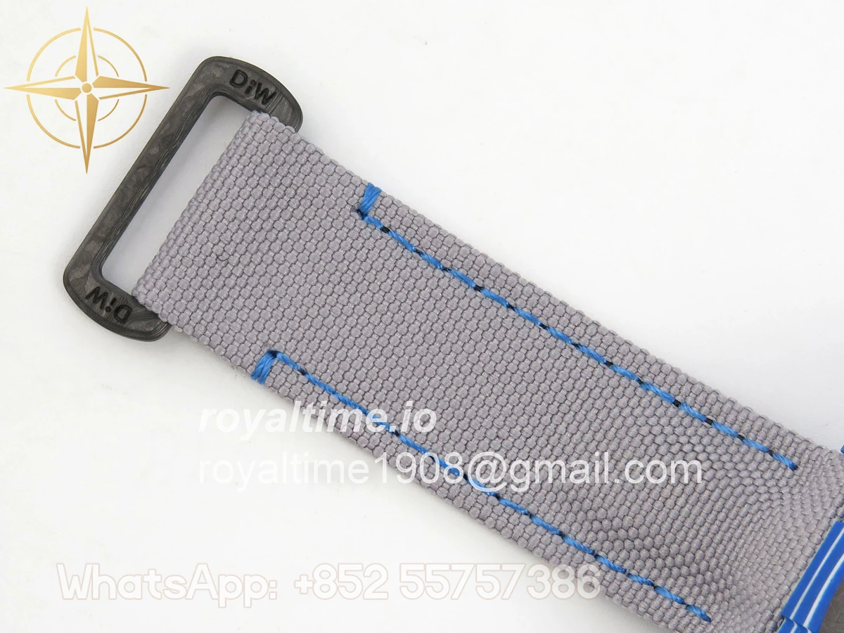 Rolex Daytona DIW Blue Carbon Case DIWF Edition Gray Crystal Dial on Gray Nylon Strap DD4801 - Image 18