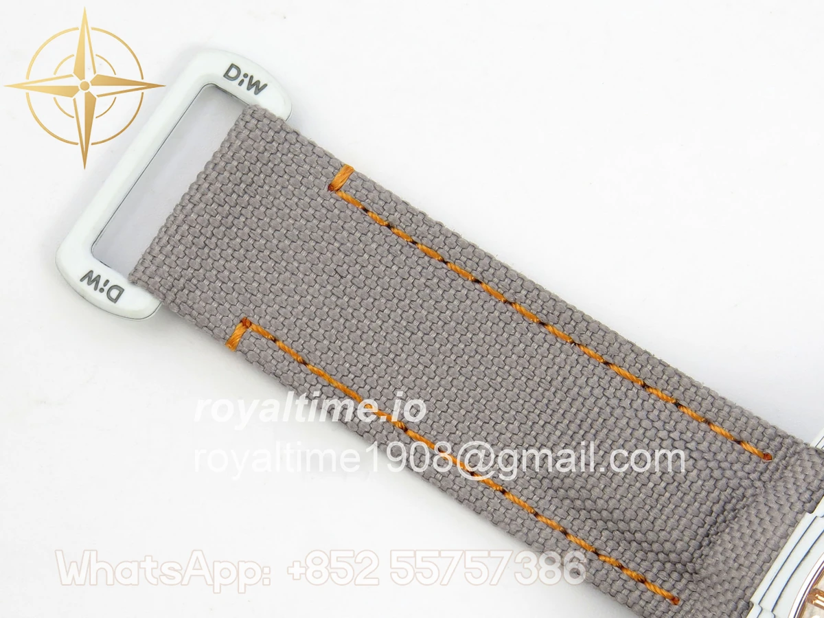 Rolex Daytona DIW White Carbon Case DIWF Edition Gray/Black Crystal Dial Crystal Bezel on Gray Nylon Strap DD4801 - Image 18