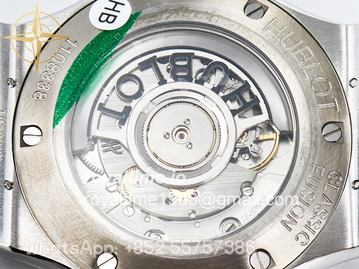 Hublot Classic Fusion Bang 42mm HBF Blue Dial on Blue Rubber Strap A2892 - Image 18