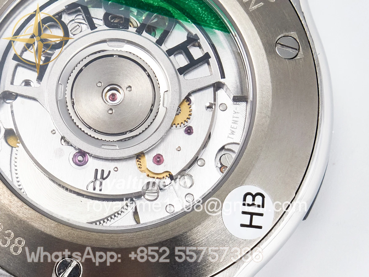 Hublot Classic Fusion Bang 42mm HBF Green Dial Diamonds Bezel on Green Rubber Strap A2892 - Image 18