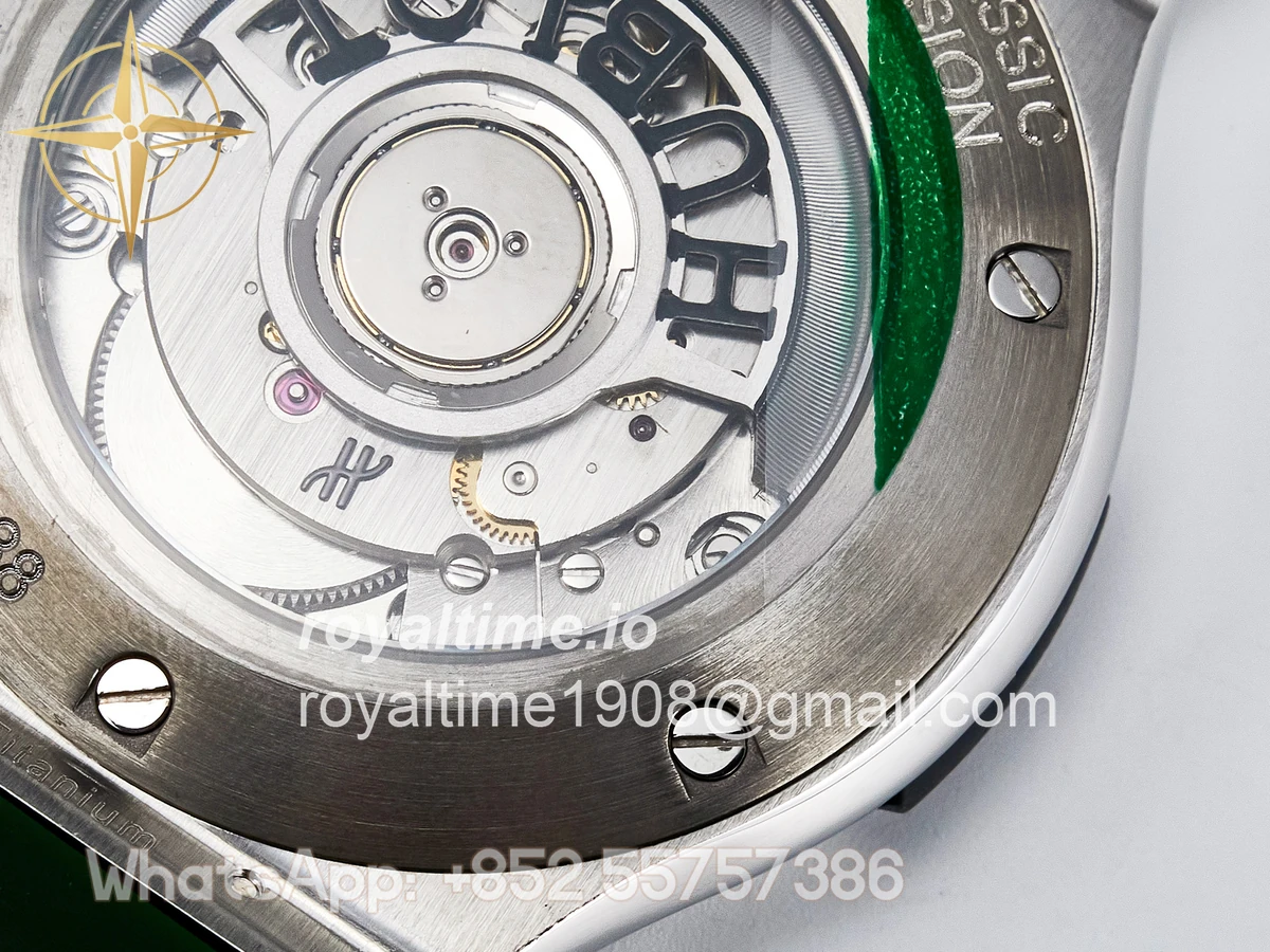 Hublot Classic Fusion Bang 42mm HBF Green Dial on Green Rubber Strap A2892 - Image 18