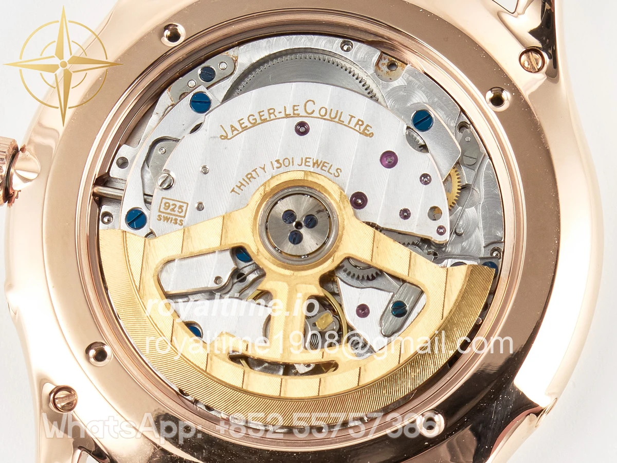 Jaeger-LeCoultre Master Ultra Thin Moon RG Z+F Blue Dial on Blue Leather Strap SA925 - Image 18