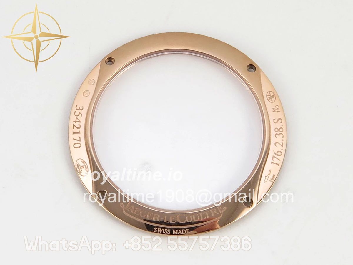 Jaeger-LeCoultre Master Ultra Thin Power Reserve RG APSF Cream Dial on Brown Leather Strap DD938 - Image 18