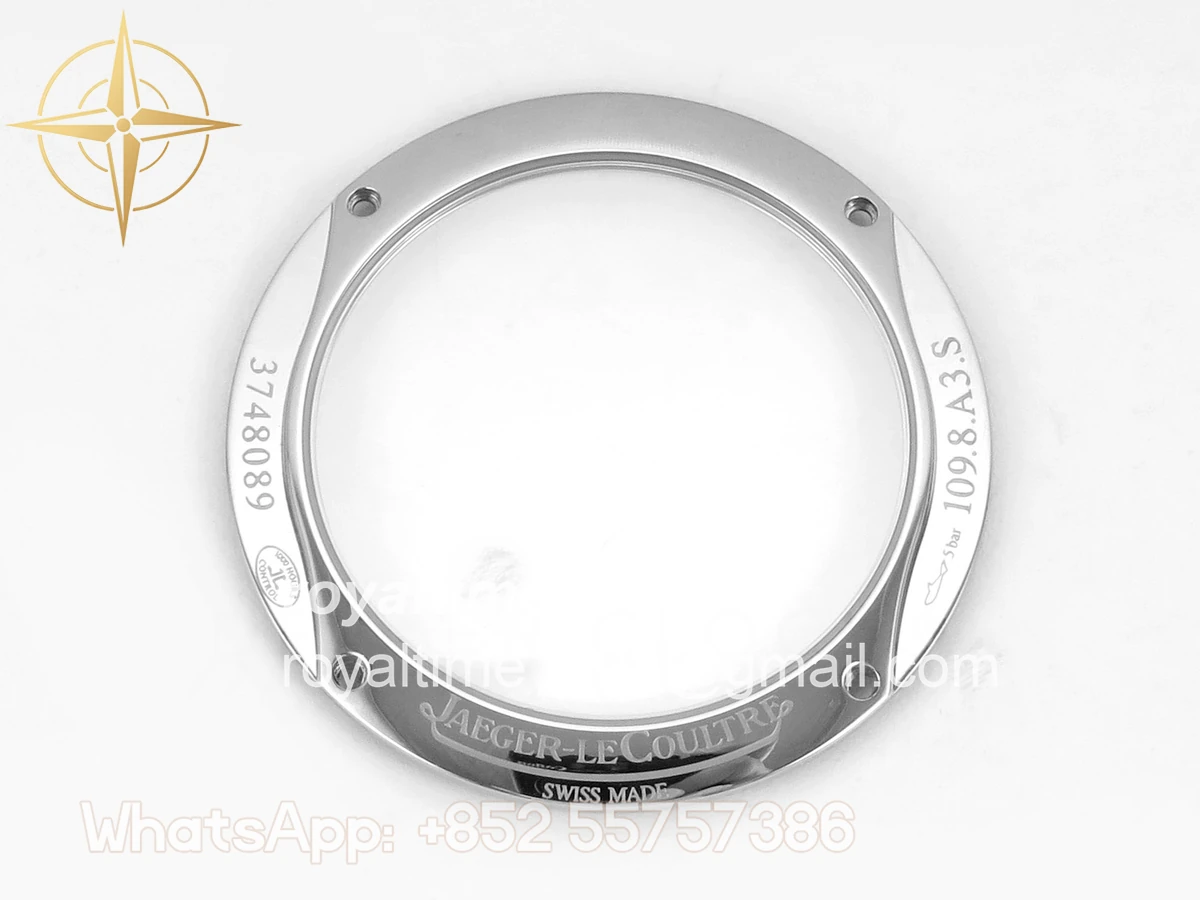 Jaeger-LeCoultre Master Ultra Thin Power Reserve SS APSF Silver Dial on Black Leather Strap DD938 - Image 18