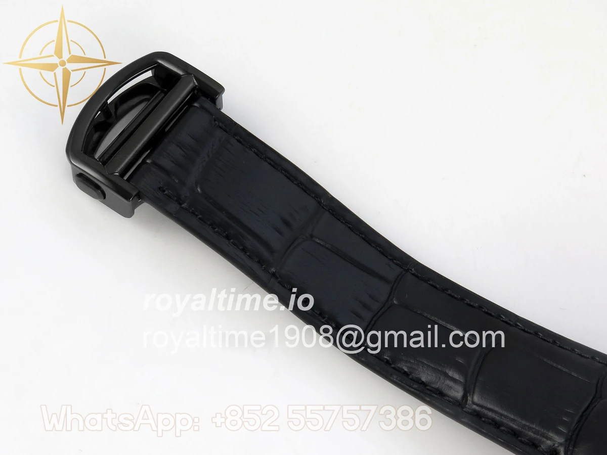 Cartier Santos de Cartier Skeleton PVD MLF Skeleton Dial on Black Leather Strap 9612MC - Image 18