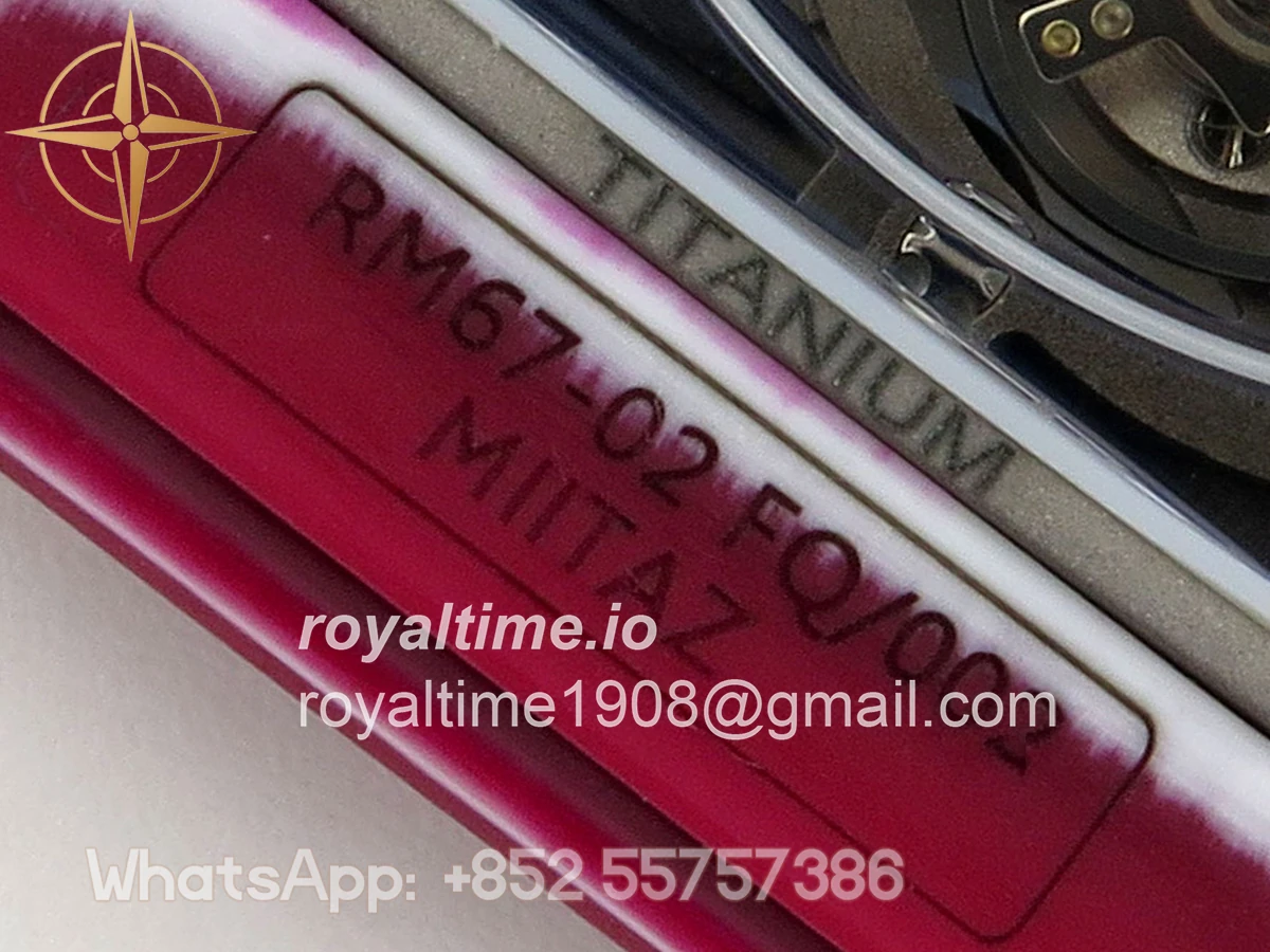 Richard Mille AVF RM67-02 Red NTPT Skeleton Dial on White Elastic strap CRMA7 V2 - Image 18
