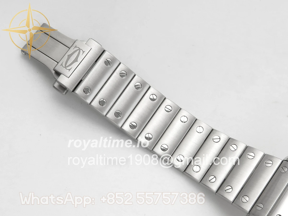 Cartier Santos de Cartier Skeleton SS/YG MLF Skeleton Dial on SS/YG SmartLink Bracelet 9611MC - Image 18