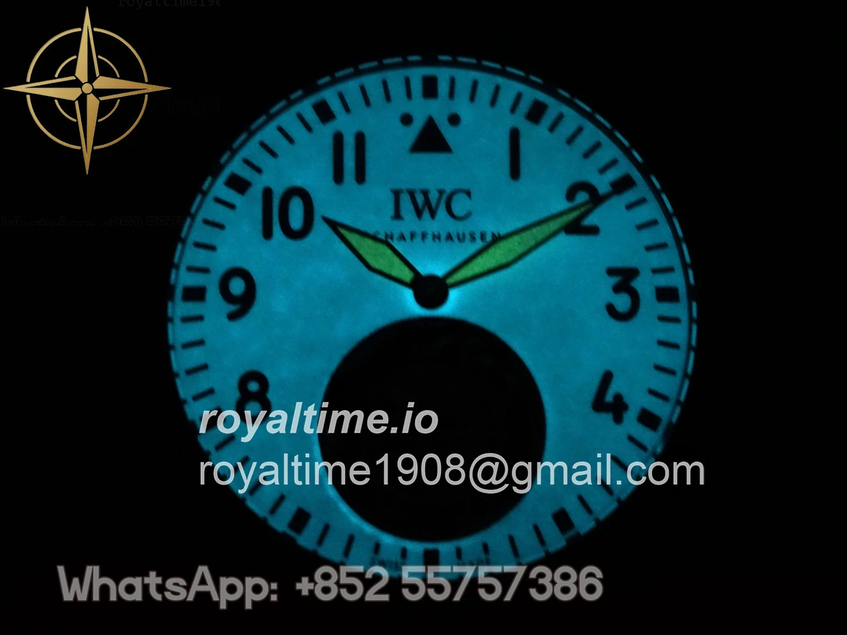 IWC Big Pilot 43 Tourbillon PVD RMSF Whtie Dial on Black Leather Strap - Image 18
