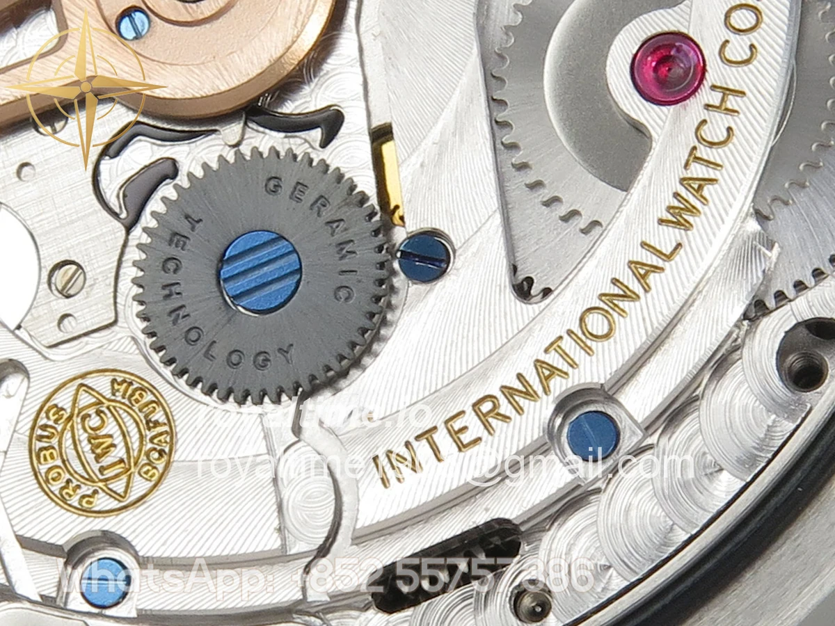 IWC Portugieser Perpetual Calendar SS 5033 APSF White/SS Dial on Black Leather Strap A52610 - Image 18