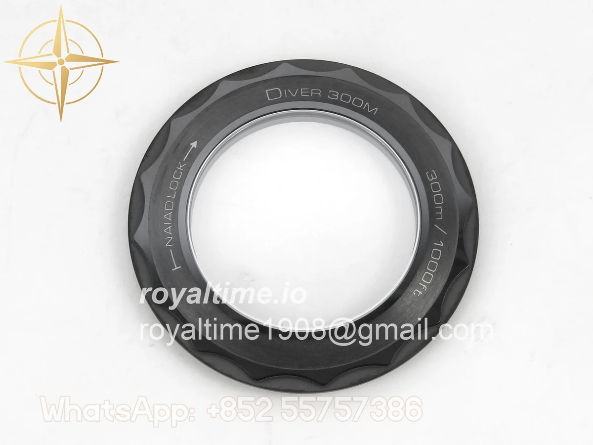 Omega Seamaster Diver 300M Black Ceramic Bezel ORF All Black Dial On Black Rubber Strap OR8806 - Image 18