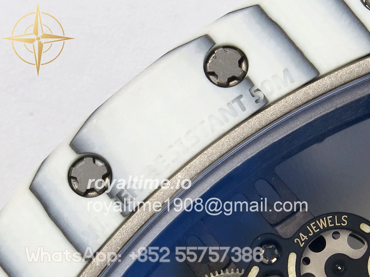 Richard Mille AVF RM061 White NTPT Black Inner Bezel Black Rubber Strap Vaucher RMUL2 Free Sprung (Mod) - Image 18
