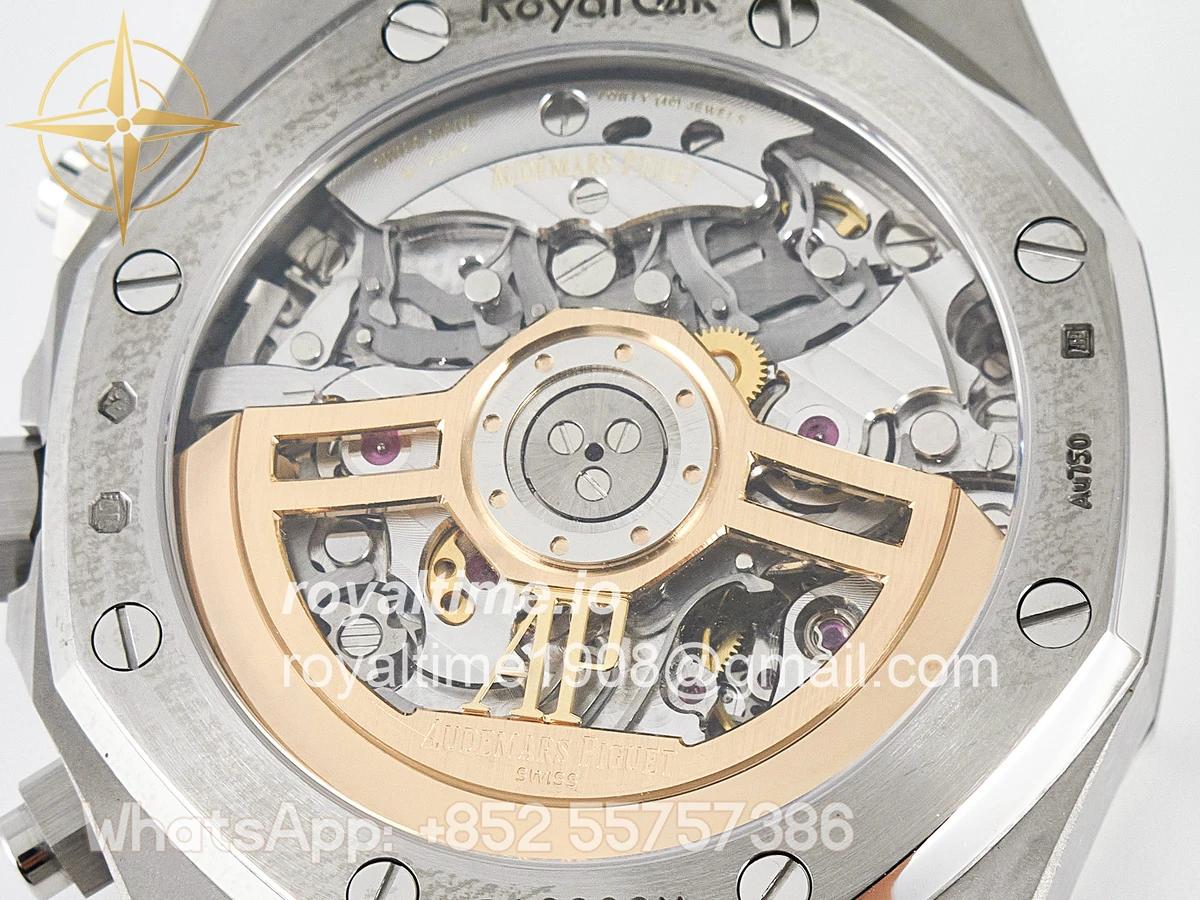 Audemars Piguet Royal Oak Chrono 26240 Frosted SS APSF Gray/Black Dial on Bracelet SA4401 - Image 18