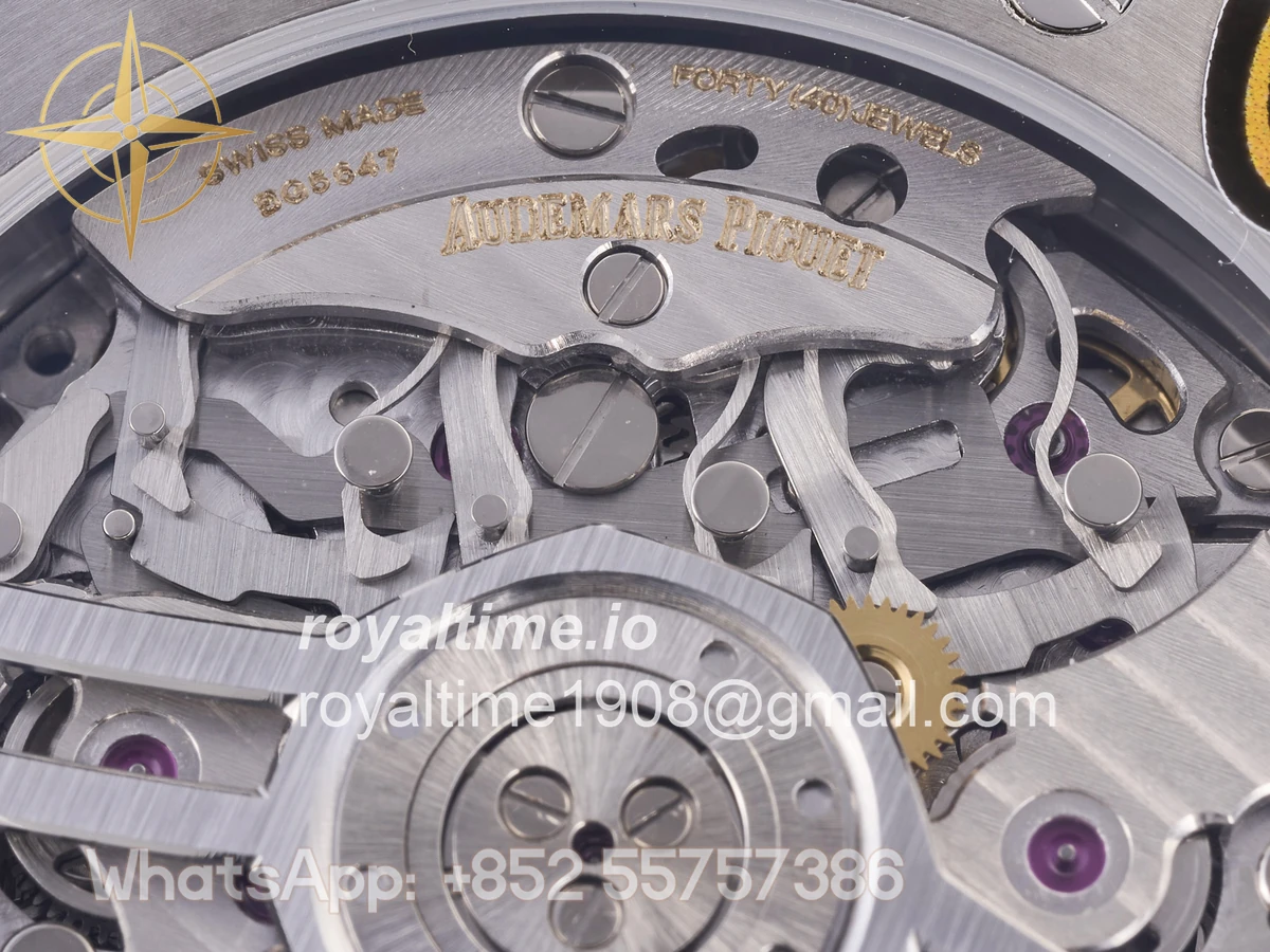 Audemars Piguet Royal Oak Chrono 26240 SS DDF Black Dial on Black Rubber Strap DD4401 (50th Anniversary) - Image 18