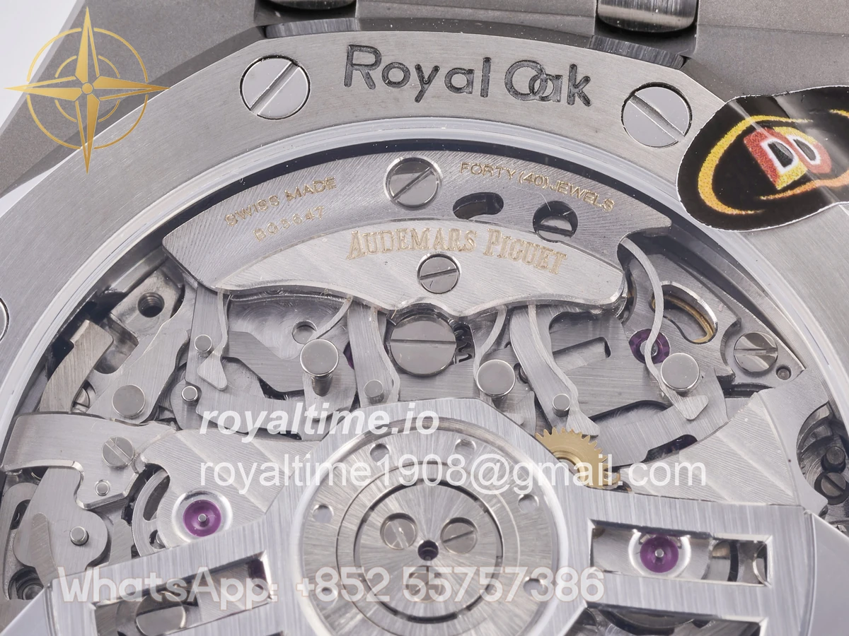 Audemars Piguet Royal Oak Chrono 26240 SS DDF Blue Dial on Blue Rubber Strap DD4401 (50th Anniversary) - Image 18
